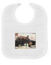 Laying Black Bear Baby Bib