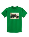 Laying Black Bear Childrens Dark T-Shirt-Childrens T-Shirt-TooLoud-Kelly-Green-X-Small-Davson Sales