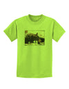 Laying Black Bear Childrens T-Shirt-Childrens T-Shirt-TooLoud-Lime-Green-X-Small-Davson Sales