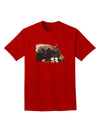 Laying Black Bear Cutout Adult Dark T-Shirt-Mens T-Shirt-TooLoud-Red-Small-Davson Sales