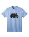 Laying Black Bear Cutout Adult T-Shirt-unisex t-shirt-TooLoud-Light-Blue-Small-Davson Sales