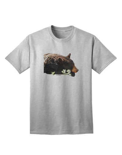 Laying Black Bear Cutout Adult T-Shirt-unisex t-shirt-TooLoud-AshGray-Small-Davson Sales