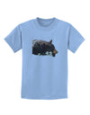 Laying Black Bear Cutout Childrens T-Shirt-Childrens T-Shirt-TooLoud-Light-Blue-X-Small-Davson Sales