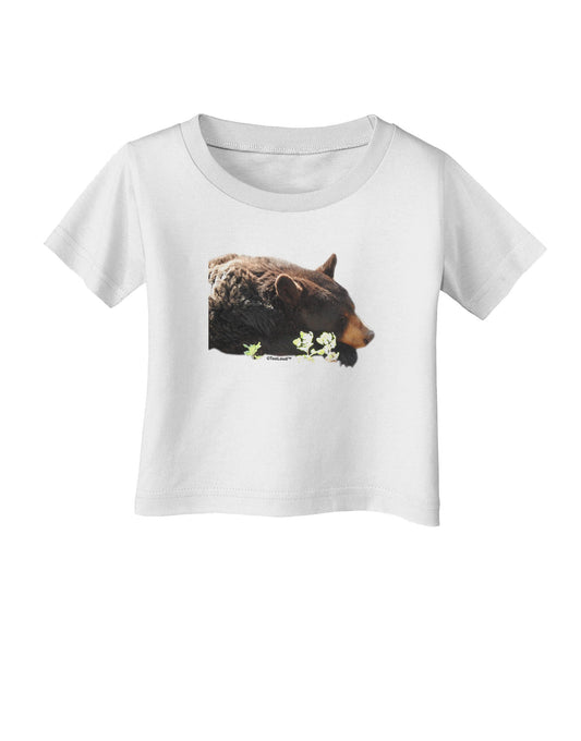 Laying Black Bear Cutout Infant T-Shirt-Infant T-Shirt-TooLoud-White-06-Months-Davson Sales