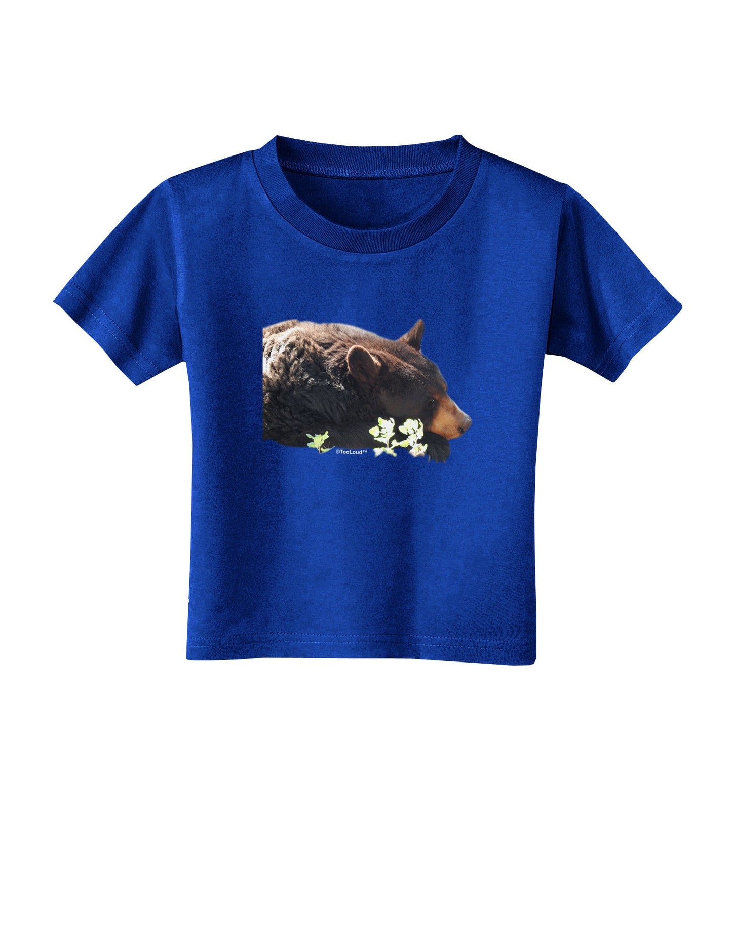 Laying Black Bear Cutout Toddler T-Shirt Dark-Toddler T-Shirt-TooLoud-Royal-Blue-2T-Davson Sales