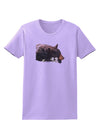 Laying Black Bear Cutout Womens T-Shirt-Womens T-Shirt-TooLoud-Lavender-X-Small-Davson Sales