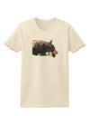 Laying Black Bear Cutout Womens T-Shirt-Womens T-Shirt-TooLoud-Natural-X-Small-Davson Sales