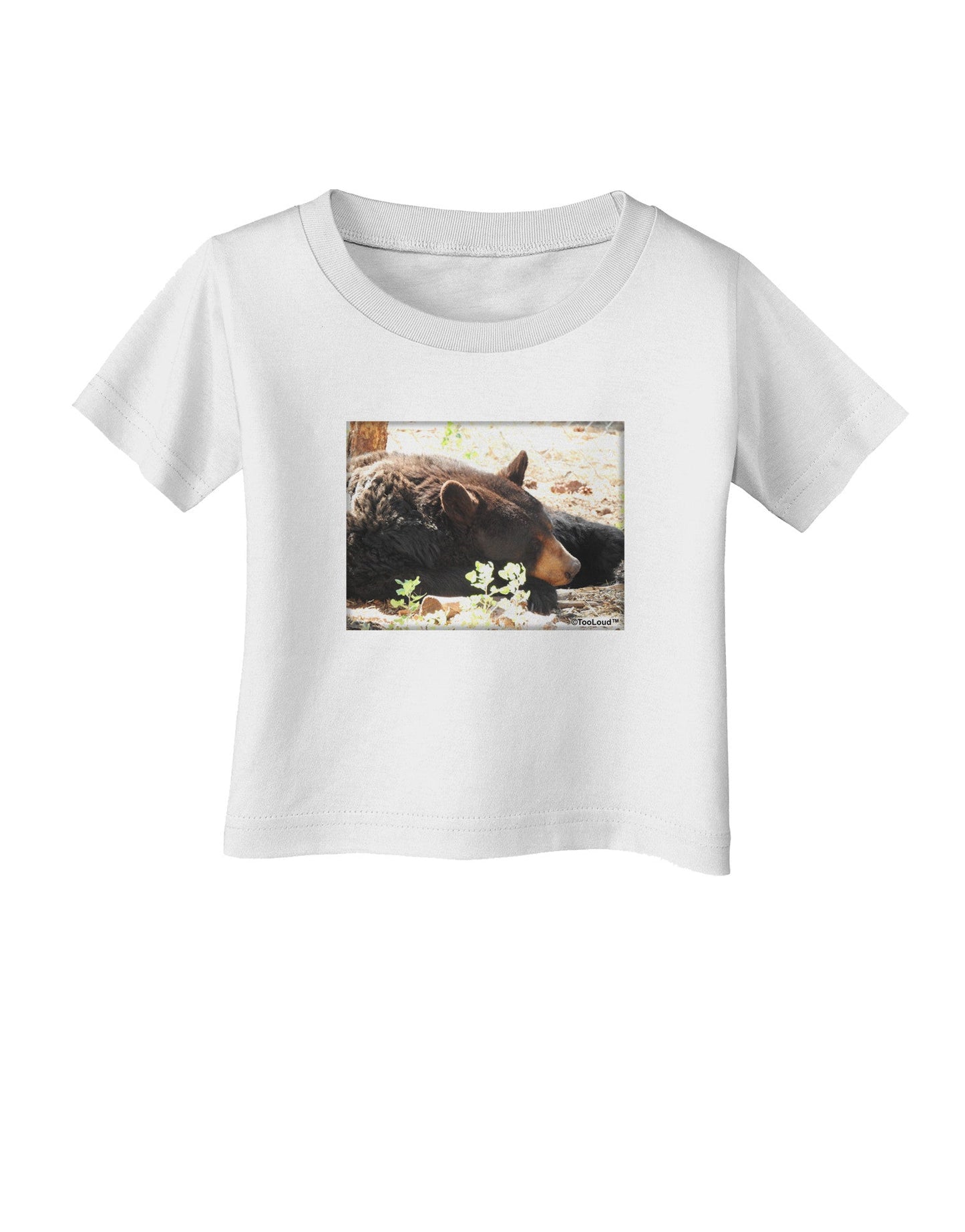 Laying Black Bear Infant T-Shirt-Infant T-Shirt-TooLoud-White-06-Months-Davson Sales