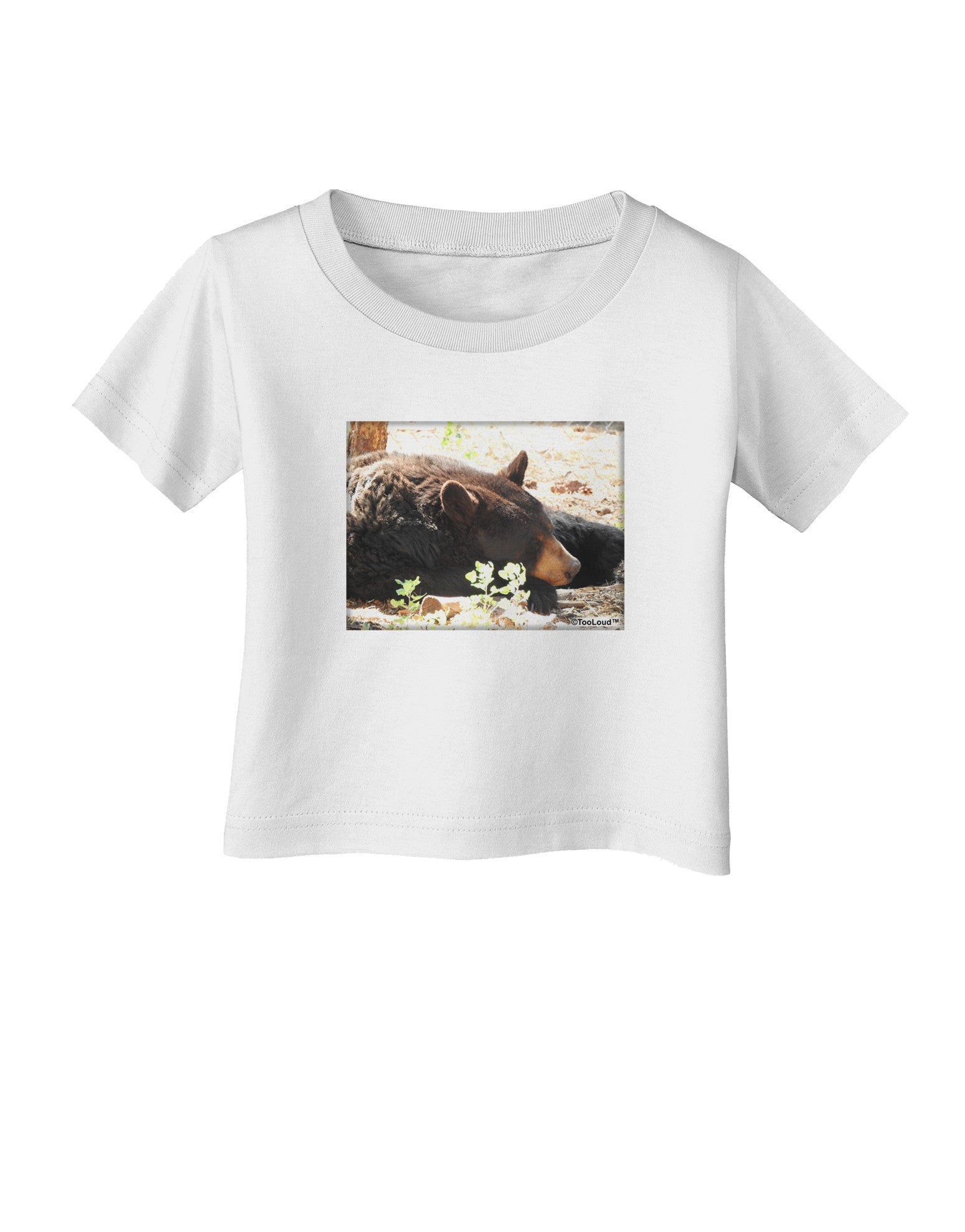 Laying Black Bear Infant T-Shirt-Infant T-Shirt-TooLoud-White-06-Months-Davson Sales