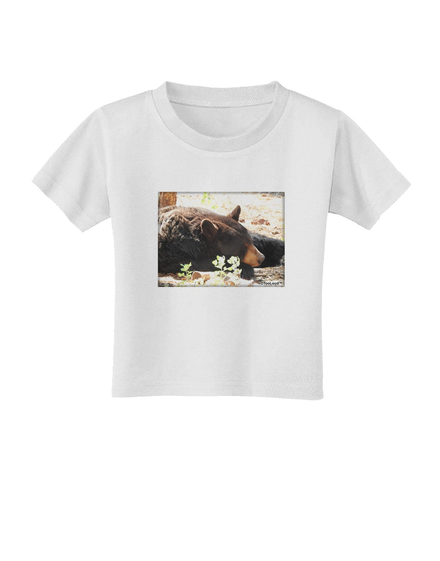 Laying Black Bear Toddler T-Shirt-Toddler T-Shirt-TooLoud-White-2T-Davson Sales