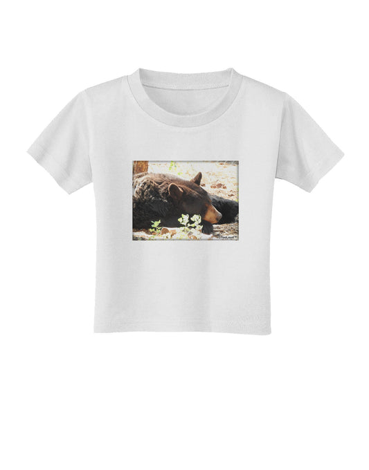 Laying Black Bear Toddler T-Shirt-Toddler T-Shirt-TooLoud-White-2T-Davson Sales