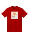 Laying Retriever Watercolor Adult Dark T-Shirt-Mens T-Shirt-TooLoud-Red-Small-Davson Sales