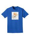 Laying Retriever Watercolor Adult Dark T-Shirt-Mens T-Shirt-TooLoud-Royal-Blue-Small-Davson Sales