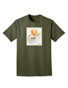 Laying Retriever Watercolor Adult Dark T-Shirt-Mens T-Shirt-TooLoud-Military-Green-Small-Davson Sales