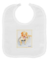 Laying Retriever Watercolor Baby Bib