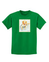 Laying Retriever Watercolor Childrens Dark T-Shirt-Childrens T-Shirt-TooLoud-Kelly-Green-X-Small-Davson Sales