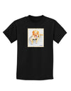 Laying Retriever Watercolor Childrens Dark T-Shirt-Childrens T-Shirt-TooLoud-Black-X-Small-Davson Sales
