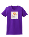 Laying Retriever Watercolor Womens Dark T-Shirt-TooLoud-Purple-X-Small-Davson Sales