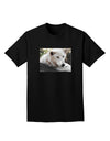 Laying White Wolf Adult Dark T-Shirt-Mens T-Shirt-TooLoud-Black-Small-Davson Sales