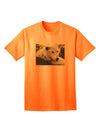 Laying White Wolf Adult T-Shirt-unisex t-shirt-TooLoud-Neon-Orange-Small-Davson Sales