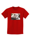 Laying White Wolf Childrens Dark T-Shirt-Childrens T-Shirt-TooLoud-Red-X-Small-Davson Sales