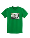 Laying White Wolf Childrens Dark T-Shirt-Childrens T-Shirt-TooLoud-Kelly-Green-X-Small-Davson Sales