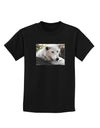 Laying White Wolf Childrens Dark T-Shirt-Childrens T-Shirt-TooLoud-Black-X-Small-Davson Sales