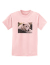 Laying White Wolf Childrens T-Shirt-Childrens T-Shirt-TooLoud-PalePink-X-Small-Davson Sales