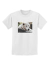 Laying White Wolf Childrens T-Shirt-Childrens T-Shirt-TooLoud-White-X-Small-Davson Sales