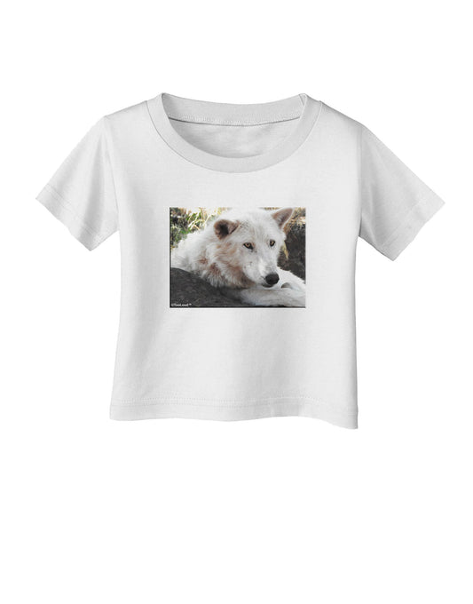 Laying White Wolf Infant T-Shirt-Infant T-Shirt-TooLoud-White-06-Months-Davson Sales