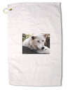 Laying White Wolf Premium Cotton Golf Towel - 16 x 25 inch-Golf Towel-TooLoud-16x25"-Davson Sales