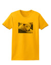 Laying White Wolf Womens T-Shirt-Womens T-Shirt-TooLoud-Gold-X-Small-Davson Sales