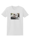 Laying White Wolf Womens T-Shirt-Womens T-Shirt-TooLoud-White-X-Small-Davson Sales