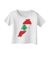 Lebanon Flag Silhouette Infant T-Shirt-Infant T-Shirt-TooLoud-White-06-Months-Davson Sales