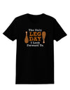 Leg Day - Turkey Leg Womens Dark T-Shirt-TooLoud-Black-X-Small-Davson Sales