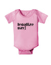 Legalize Gay Baby Romper Bodysuit-Baby Romper-TooLoud-Light-Pink-06-Months-Davson Sales