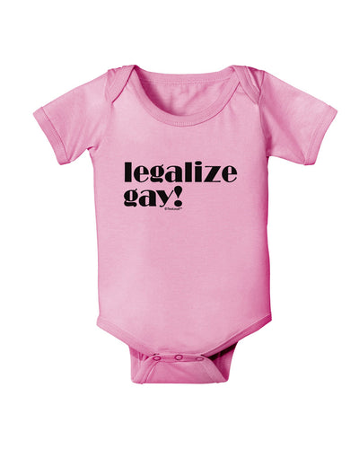 Legalize Gay Baby Romper Bodysuit-Baby Romper-TooLoud-Light-Pink-06-Months-Davson Sales