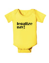 Legalize Gay Baby Romper Bodysuit-Baby Romper-TooLoud-Yellow-06-Months-Davson Sales