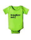 Legalize Gay Baby Romper Bodysuit-Baby Romper-TooLoud-Lime-Green-06-Months-Davson Sales