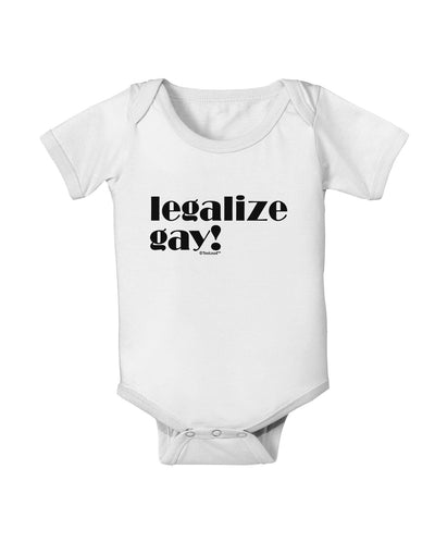 Legalize Gay Baby Romper Bodysuit-Baby Romper-TooLoud-White-06-Months-Davson Sales