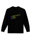 Legalize Gay - Rainbow Adult Long Sleeve Dark T-Shirt-TooLoud-Black-Small-Davson Sales