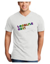 Legalize Gay - Rainbow Adult V-Neck T-shirt-Mens V-Neck T-Shirt-TooLoud-White-Small-Davson Sales