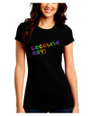 Legalize Gay - Rainbow Juniors Crew Dark T-Shirt-T-Shirts Juniors Tops-TooLoud-Black-Juniors Fitted Small-Davson Sales