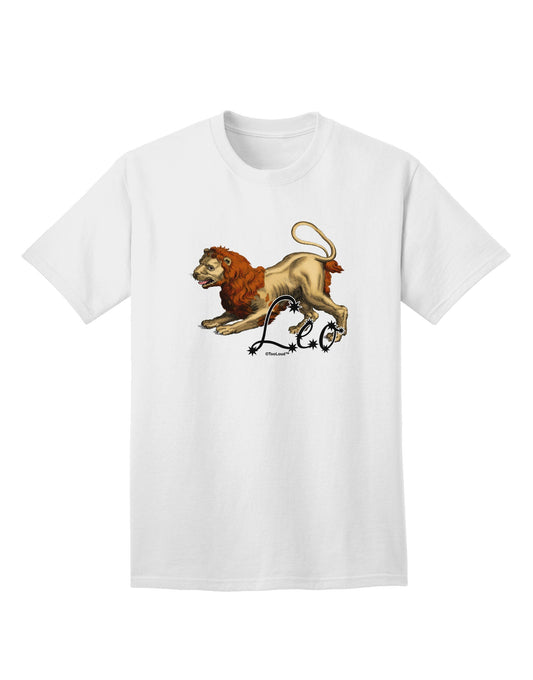 Leo Color Illustration Adult T-Shirt-Mens T-Shirt-TooLoud-White-Small-Davson Sales