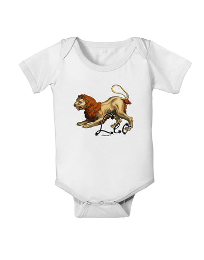 Leo Color Illustration Baby Romper Bodysuit-Baby Romper-TooLoud-White-06-Months-Davson Sales