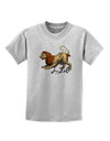 Leo Color Illustration Childrens T-Shirt-Childrens T-Shirt-TooLoud-AshGray-X-Small-Davson Sales