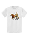 Leo Color Illustration Childrens T-Shirt-Childrens T-Shirt-TooLoud-White-X-Small-Davson Sales