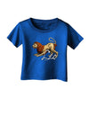 Leo Color Illustration Infant T-Shirt Dark-Infant T-Shirt-TooLoud-Royal-Blue-06-Months-Davson Sales