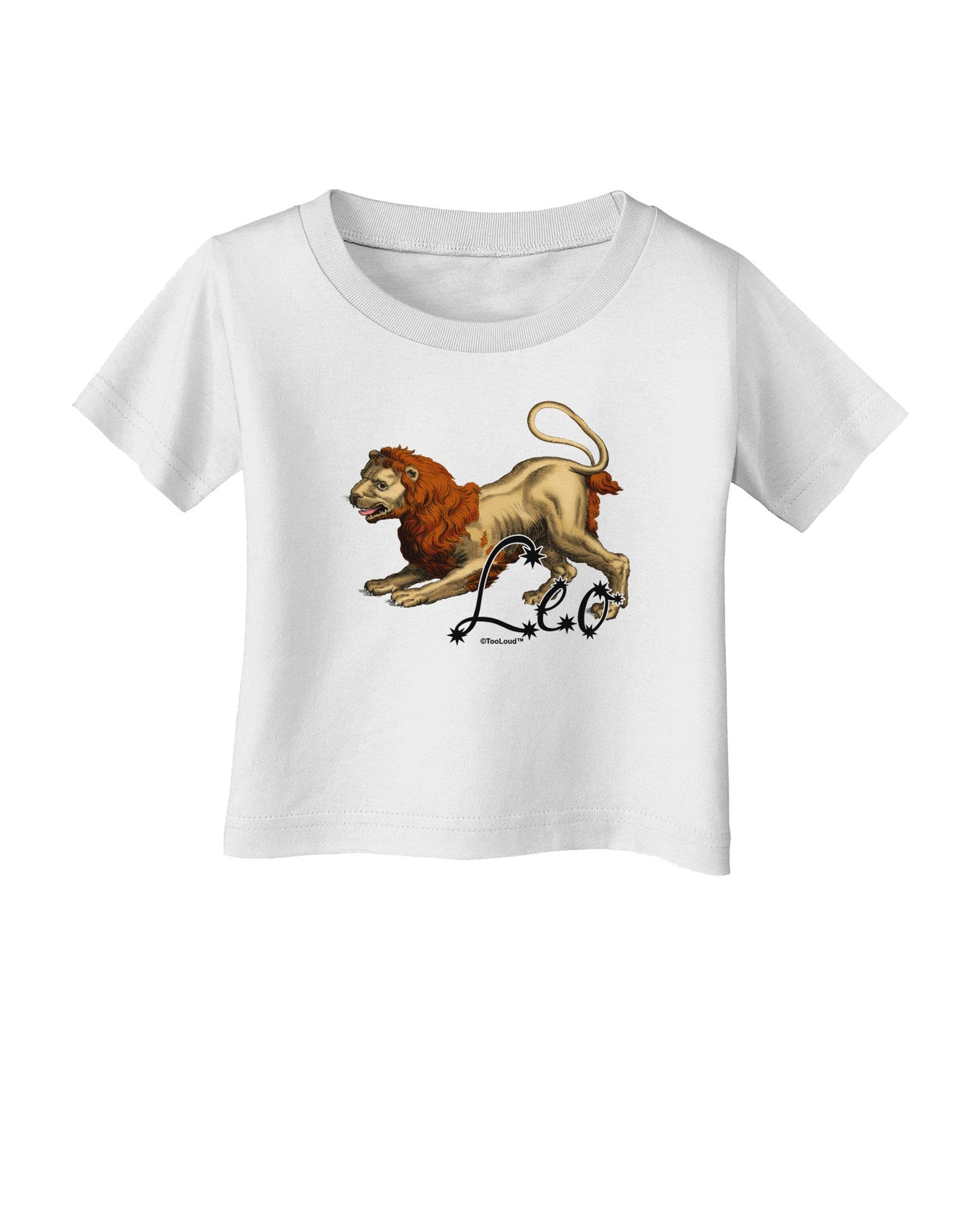 Leo Color Illustration Infant T-Shirt-Infant T-Shirt-TooLoud-White-06-Months-Davson Sales