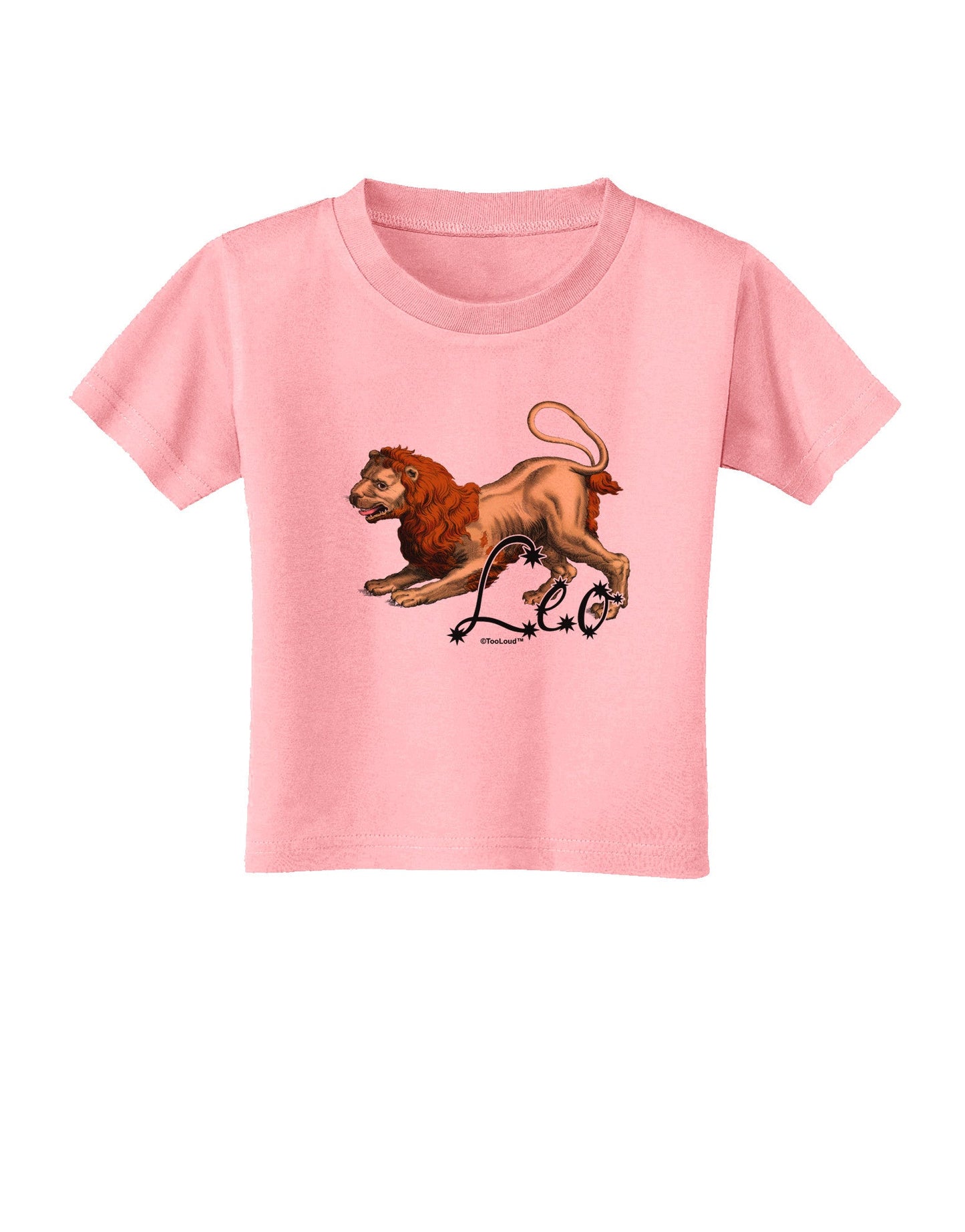 Leo Color Illustration Toddler T-Shirt-Toddler T-Shirt-TooLoud-Candy-Pink-2T-Davson Sales